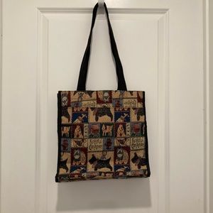Vintage Dog Tapestry Bag